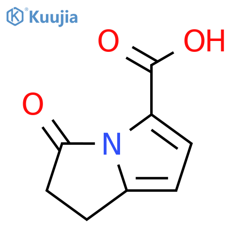 1H-Pyrrolizine-5-carboxylicacid, 2,3-dihydro-3-oxo- structure