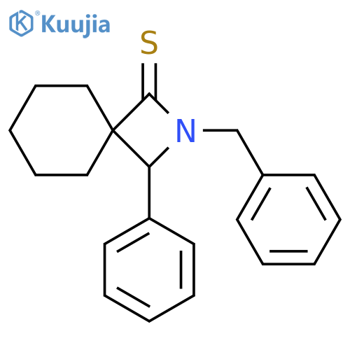 2-Azaspiro[3.5]nonane-1-thione, 3-phenyl-2-(phenylmethyl)- structure
