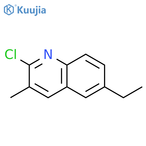 2-CHLORO-6-ETHYL-3-METHYLQUINOLINE structure