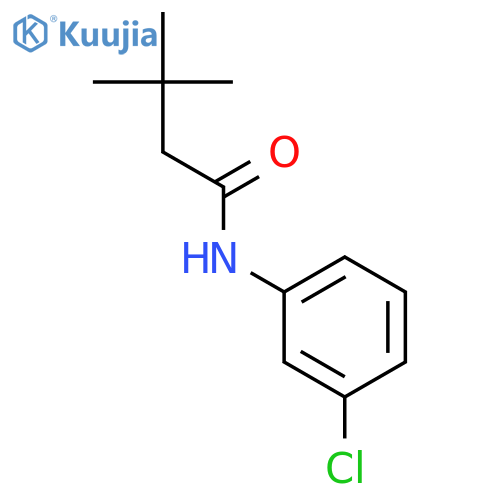 N-(3-chlorophenyl)-3,3-dimethylbutanamide structure