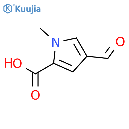 4-formyl-1-methyl-1H-pyrrole-2-carboxylic acid structure