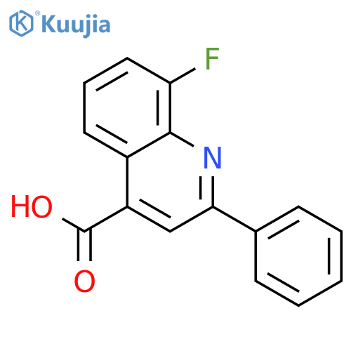 8-Fluoro-2-phenylquinoline-4-carboxylic acid structure