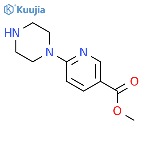 methyl 6-(piperazin-1-yl)pyridine-3-carboxylate structure