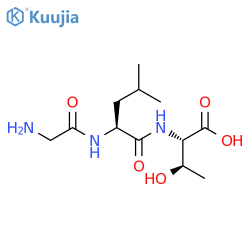L-Threonine, N-(N-glycyl-L-leucyl)- structure