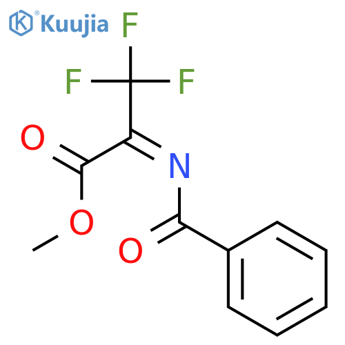 Propanoic acid, 2-(benzoylimino)-3,3,3-trifluoro-, methyl ester structure