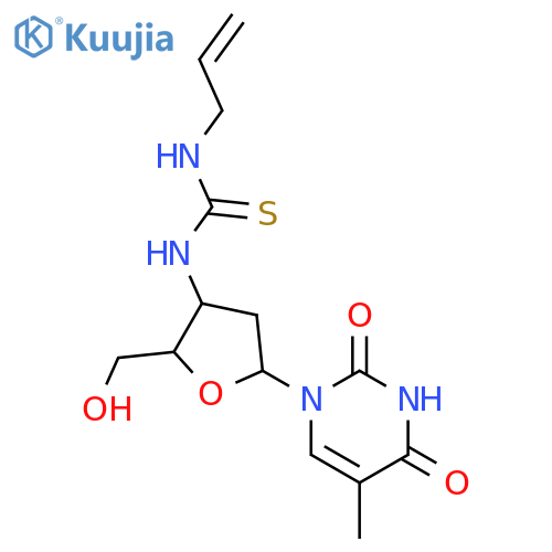 3'-deoxy-3'-[(prop-2-en-1-ylcarbamothioyl)amino]thymidine structure