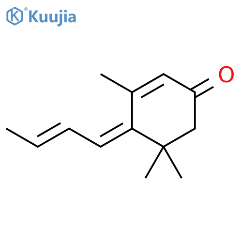 4-(But-2-en-1-ylidene)-3,5,5-trimethylcyclohex-2-enone structure