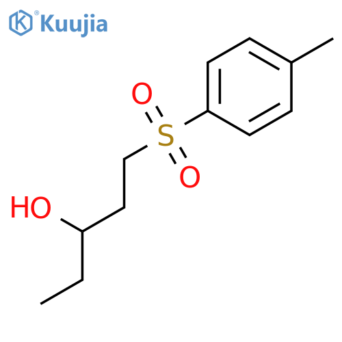 3-Pentanol, 1-[(4-methylphenyl)sulfonyl]-, (±)- structure
