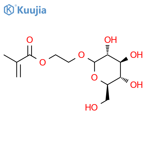 2-Methacryloxyethyl D-glucopyranoside - 25-50% in aqueous solution containing 200 ppm MEHQ inhibitor structure