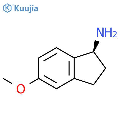 (1S)-5-methoxy-2,3-dihydro-1H-inden-1-amine structure
