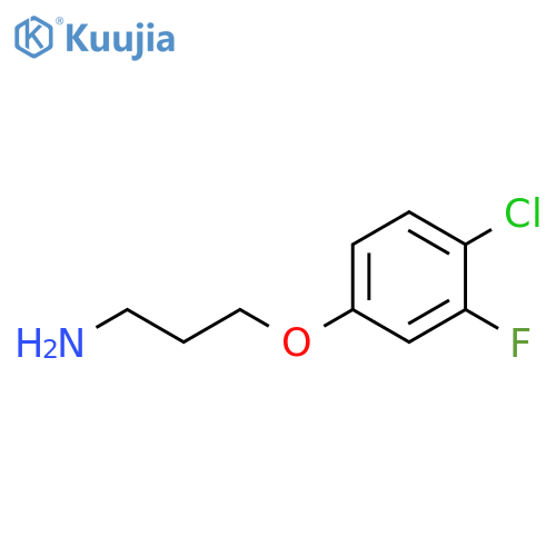 3-(4-chloro-3-fluorophenoxy)propan-1-amine structure