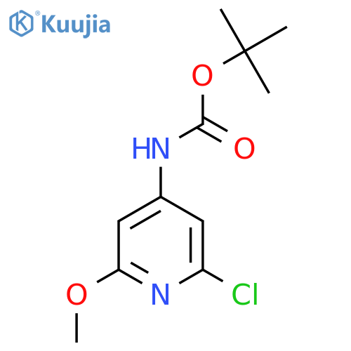 tert-butyl N-(2-chloro-6-methoxypyridin-4-yl)carbamate structure