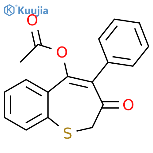 1-Benzothiepin-3(2H)-one, 5-(acetyloxy)-4-phenyl- structure