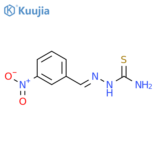 (E)-(3-nitrophenyl)methylideneaminothiourea structure