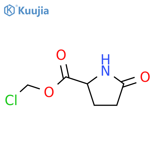 L-Proline, 5-oxo-, chloromethyl ester (9CI) structure