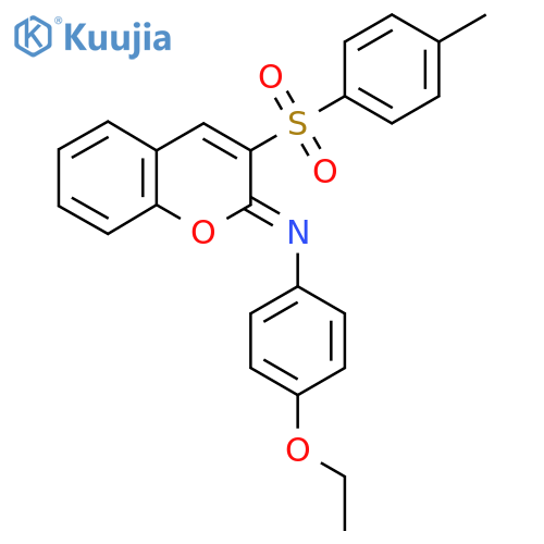 (2Z)-N-(4-ethoxyphenyl)-3-(4-methylbenzenesulfonyl)-2H-chromen-2-imine structure