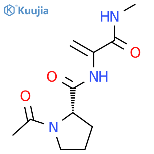 Alaninamide, 1-acetyl-L-prolyl-2,3-didehydro-N-methyl- structure