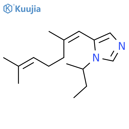 5-[(1E)-2,6-dimethylhepta-1,5-dien-1-yl]-1-(1-methylpropyl)-1H-imidazole structure