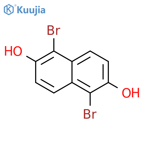 1,5-Dibromonaphthalene-2,6-diol structure