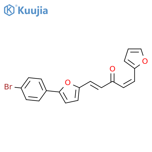 (1Z,4E)-5-5-(4-bromophenyl)furan-2-yl-1-(furan-2-yl)penta-1,4-dien-3-one structure
