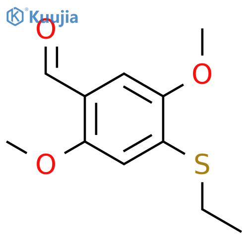 Benzaldehyde, 4-(ethylthio)-2,5-dimethoxy- structure