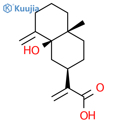 (2R,4aR,8aS)-Decahydro-8a-hydroxy-4a-methyl-α,8-bis(methylene)-2-naphthaleneacetic acid structure