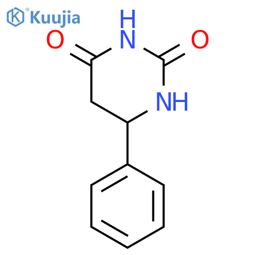 2,4(1H,3H)-Pyrimidinedione, dihydro-6-phenyl-, (6R)- structure