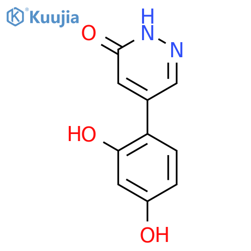 5-(2,4-dihydroxyphenyl)-3(2H)-Pyridazinone structure