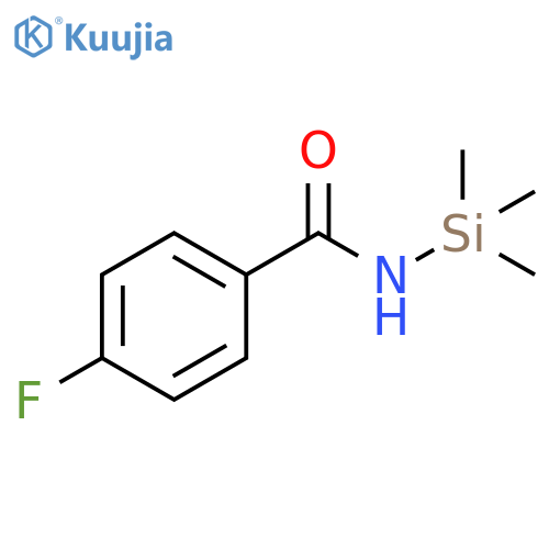 Benzamide, 4-fluoro-N-(trimethylsilyl)- structure