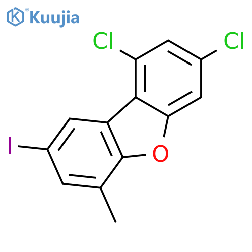 Dibenzofuran,1,3-dichloro-8-iodo-6-methyl- structure