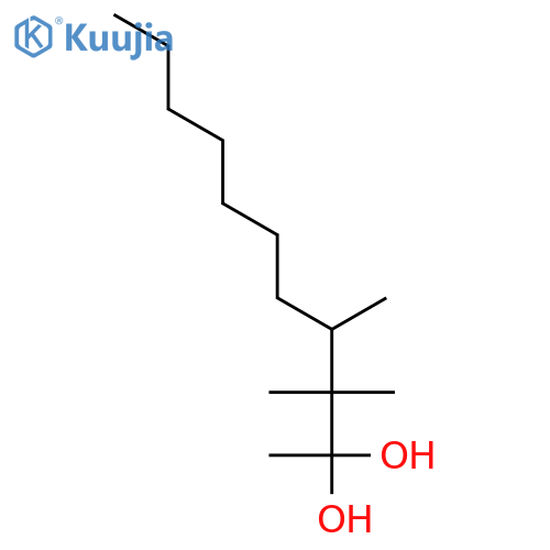 3,3,4-trimethylundecane-2,2-diol structure
