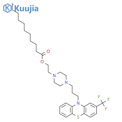 2-(4-(3-(2-(Trifluoromethyl)-10H-phenothiazin-10-yl)piperazin-1-yl)ethyl Undecanoate structure