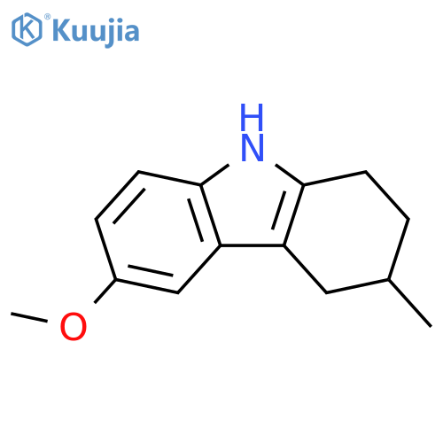 6-methoxy-3-methyl-2,3,4,9-tetrahydro-1H-carbazole structure