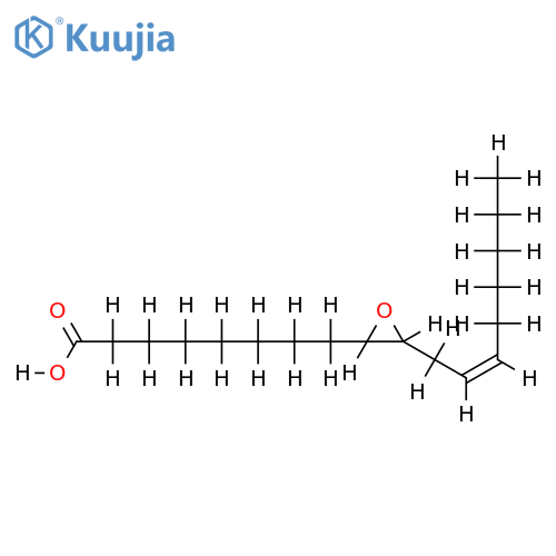 (+/-)-cis-9,10-epoxy-12(Z)-octadecenoic acid structure