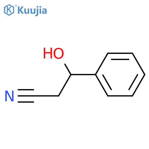 Benzenepropanenitrile, β-hydroxy-, (βS)- structure
