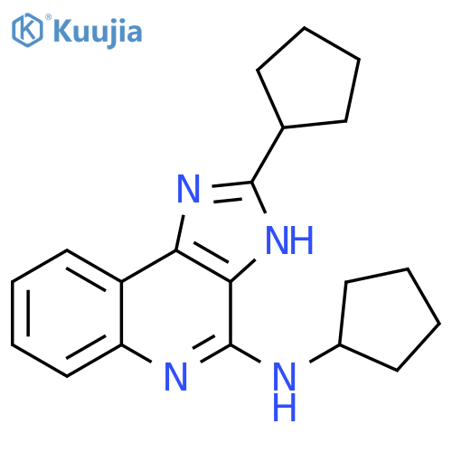 1H-Imidazo[4,5-c]quinolin-4-amine, N,2-dicyclopentyl- structure