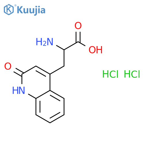 2-Amino-3-(2-oxo-1,2-dihydroquinolin-4-yl)propanoic acid dihydrochloride structure