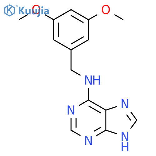 1H-Purin-6-amine, N-[(3,5-dimethoxyphenyl)methyl]- structure