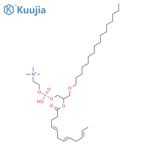 1-o-hexadecyl-2-docosahexaenoyl-sn-glycero-3-phosphocholine structure