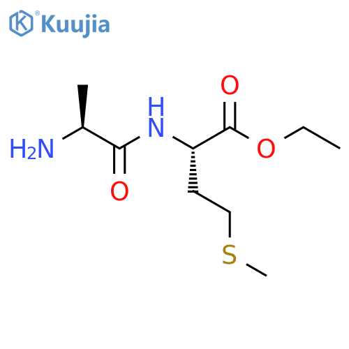 ethyl (2S)-2-(2S)-2-aminopropanamido-4-(methylsulfanyl)butanoate structure