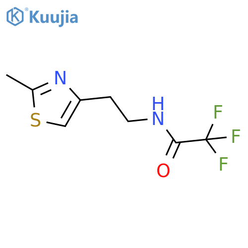 2,2,2-trifluoro-N-2-(2-methyl-1,3-thiazol-4-yl)ethylacetamide structure