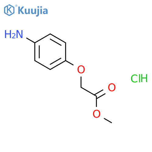 Acetic acid, (4-aminophenoxy)-, methyl ester, hydrochloride structure