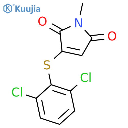 1H-Pyrrole-2,5-dione, 3-[(2,6-dichlorophenyl)thio]-1-methyl- structure
