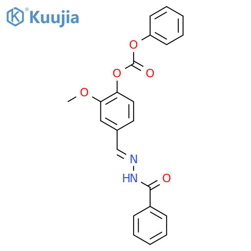 2-methoxy-4-(1E)-(phenylformamido)iminomethylphenyl phenyl carbonate structure