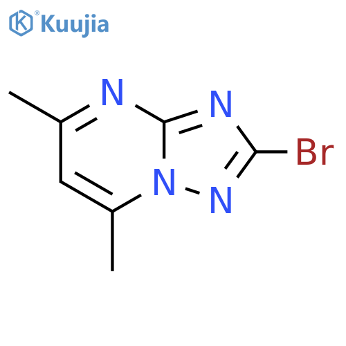 2-bromo-5,7-dimethyl-[1,2,4]triazolo[1,5-a]pyrimidine structure