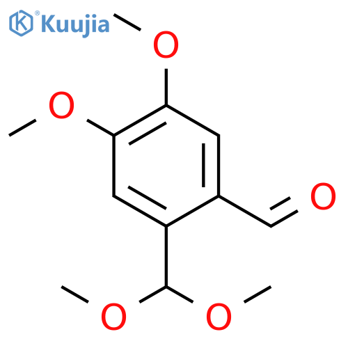Benzaldehyde, 2-(dimethoxymethyl)-4,5-dimethoxy- structure