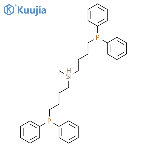 Phosphine, [(methylsilylene)di-4,1-butanediyl]bis[diphenyl- structure