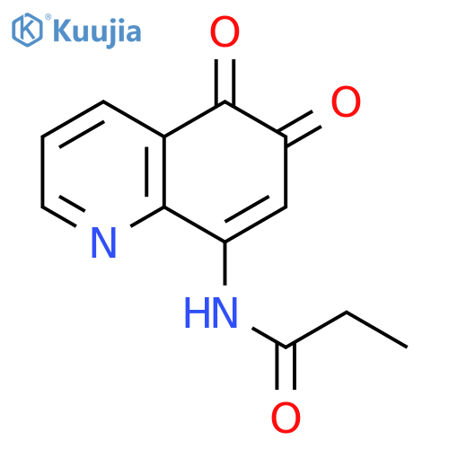 Propanamide, N-(5,6-dihydro-5,6-dioxo-8-quinolinyl)- structure
