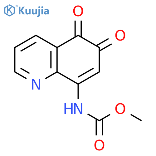 Carbamic acid, (5,6-dihydro-5,6-dioxo-8-quinolinyl)-, methyl ester structure
