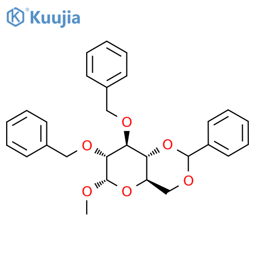 Methyl 4,6-O-benzylidene-2,3-DI-O-benzyl-A-D-glucopyranoside structure